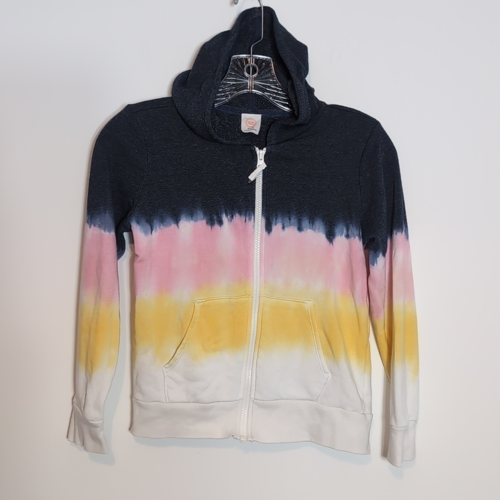 Wonder Nation Tie Dye Zip Up Hoodie Sweatshirt